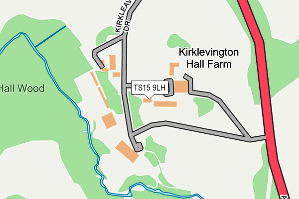 TS15 9LH map - OS OpenMap – Local (Ordnance Survey)