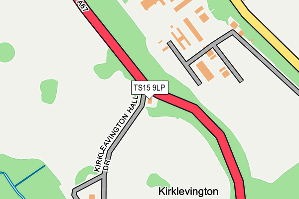 TS15 9LP map - OS OpenMap – Local (Ordnance Survey)