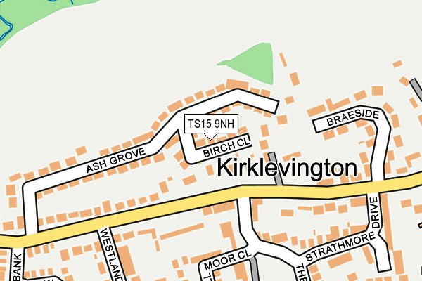 TS15 9NH map - OS OpenMap – Local (Ordnance Survey)