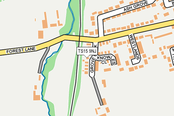 TS15 9NJ map - OS OpenMap – Local (Ordnance Survey)