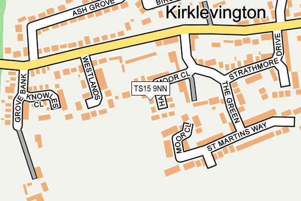 TS15 9NN map - OS OpenMap – Local (Ordnance Survey)