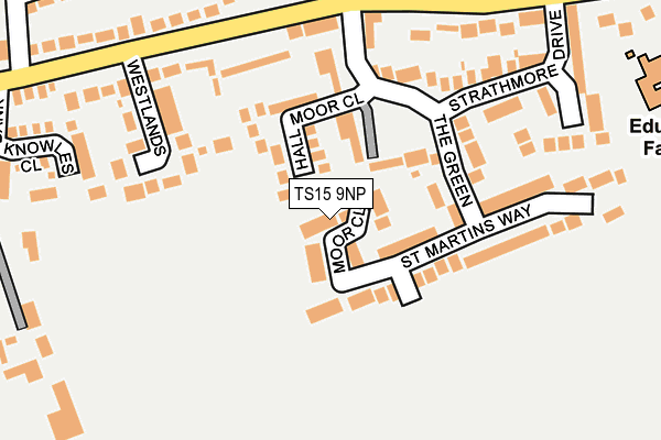 TS15 9NP map - OS OpenMap – Local (Ordnance Survey)