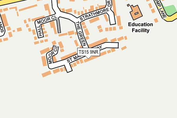 TS15 9NR map - OS OpenMap – Local (Ordnance Survey)