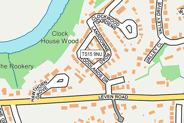 TS15 9NU map - OS OpenMap – Local (Ordnance Survey)