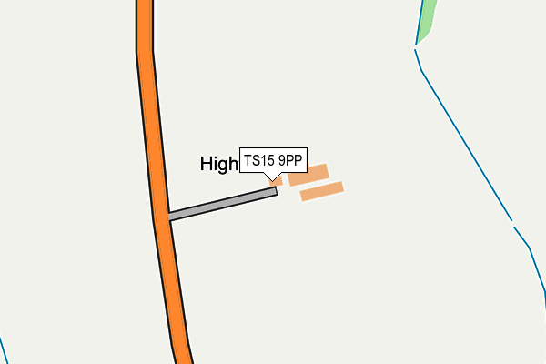 TS15 9PP map - OS OpenMap – Local (Ordnance Survey)