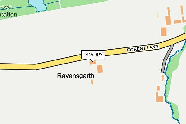 TS15 9PY map - OS OpenMap – Local (Ordnance Survey)