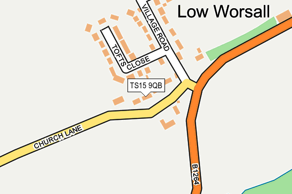 TS15 9QB map - OS OpenMap – Local (Ordnance Survey)