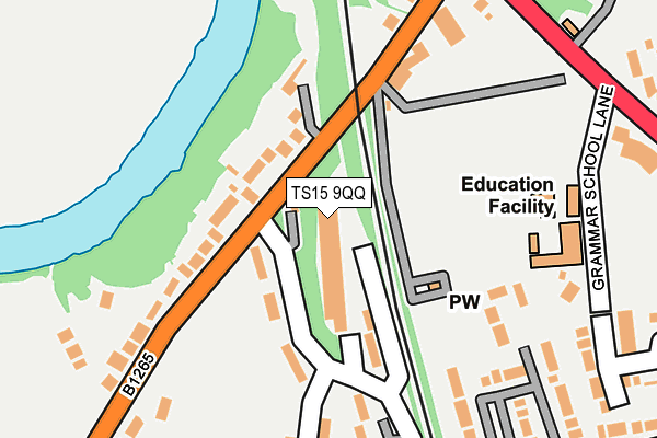 TS15 9QQ map - OS OpenMap – Local (Ordnance Survey)