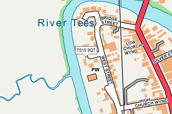 TS15 9QT map - OS OpenMap – Local (Ordnance Survey)