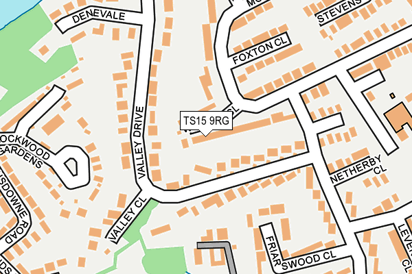 TS15 9RG map - OS OpenMap – Local (Ordnance Survey)