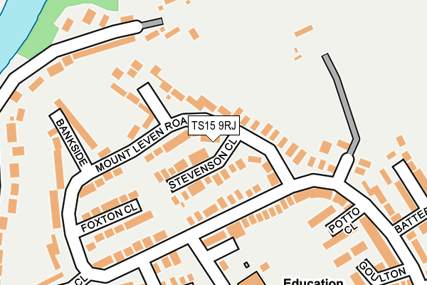 TS15 9RJ map - OS OpenMap – Local (Ordnance Survey)