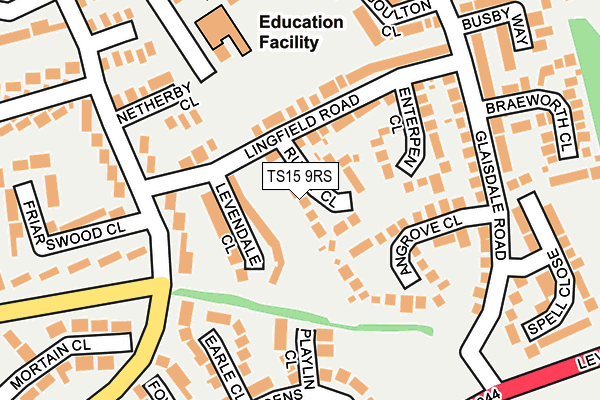 TS15 9RS map - OS OpenMap – Local (Ordnance Survey)