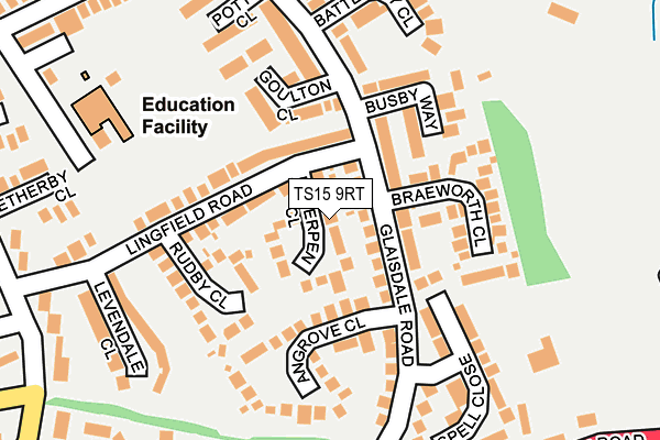 TS15 9RT map - OS OpenMap – Local (Ordnance Survey)