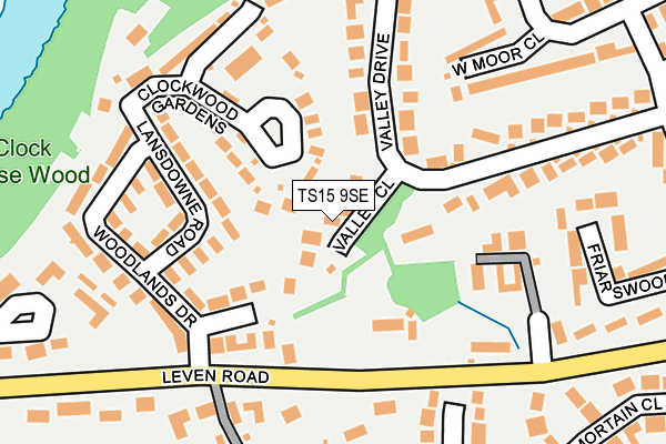 TS15 9SE map - OS OpenMap – Local (Ordnance Survey)