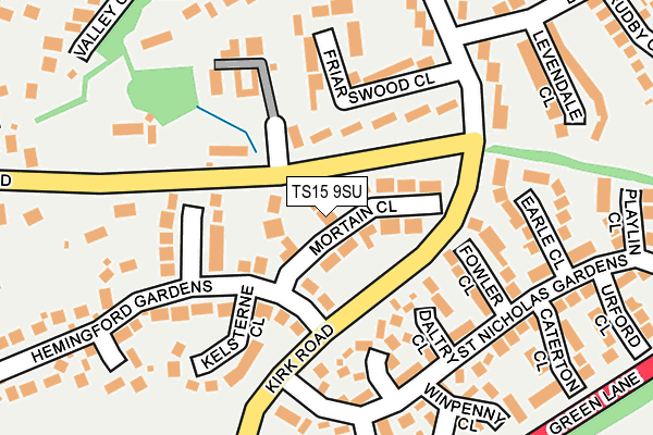 TS15 9SU map - OS OpenMap – Local (Ordnance Survey)