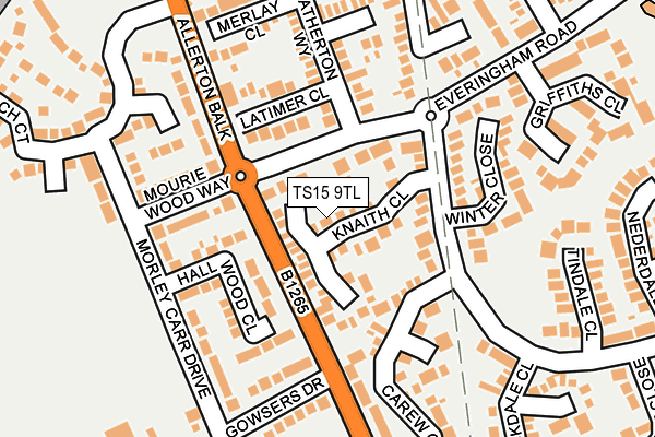 TS15 9TL map - OS OpenMap – Local (Ordnance Survey)