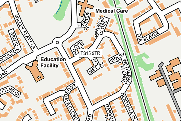 TS15 9TR map - OS OpenMap – Local (Ordnance Survey)