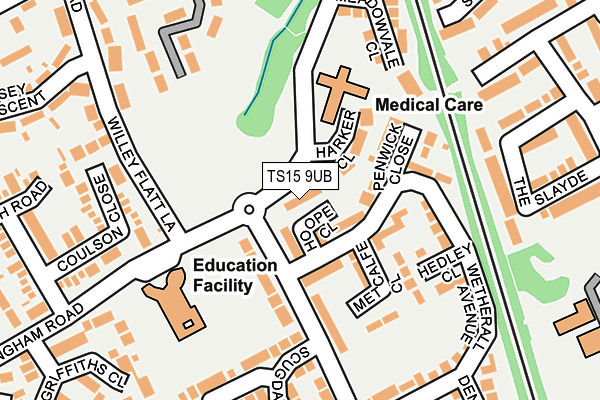 TS15 9UB map - OS OpenMap – Local (Ordnance Survey)