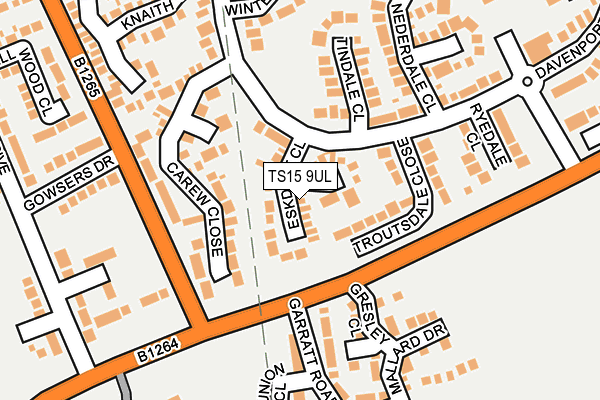 TS15 9UL map - OS OpenMap – Local (Ordnance Survey)