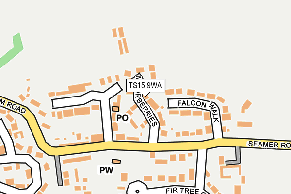 TS15 9WA map - OS OpenMap – Local (Ordnance Survey)
