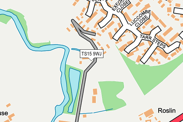 TS15 9WJ map - OS OpenMap – Local (Ordnance Survey)