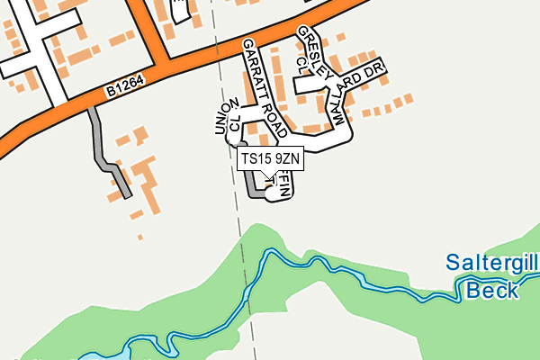 TS15 9ZN map - OS OpenMap – Local (Ordnance Survey)