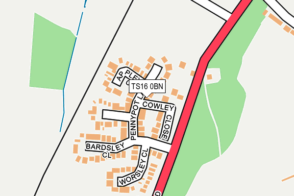 Map of JPW HOUSING LTD at local scale