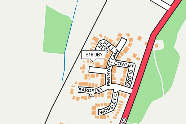 Map of EAGLESCLIFFE AESTHETICS LTD at local scale