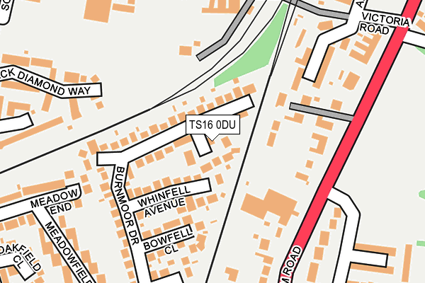 TS16 0DU map - OS OpenMap – Local (Ordnance Survey)