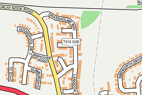 TS16 0GB map - OS OpenMap – Local (Ordnance Survey)