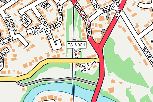 TS16 0GH map - OS OpenMap – Local (Ordnance Survey)