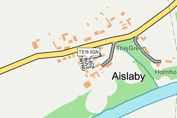 TS16 0GN map - OS OpenMap – Local (Ordnance Survey)