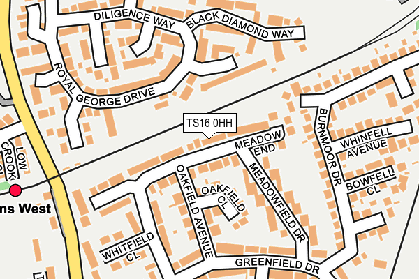 TS16 0HH map - OS OpenMap – Local (Ordnance Survey)