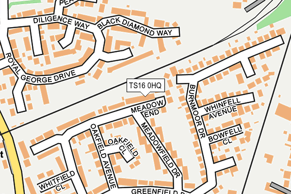 TS16 0HQ map - OS OpenMap – Local (Ordnance Survey)