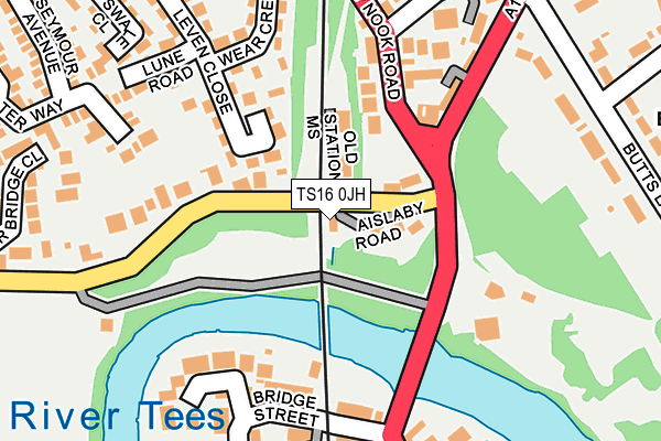 TS16 0JH map - OS OpenMap – Local (Ordnance Survey)