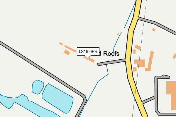 TS16 0PR map - OS OpenMap – Local (Ordnance Survey)