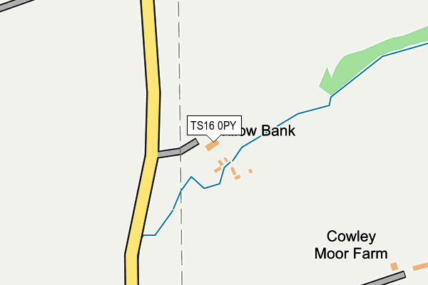 TS16 0PY map - OS OpenMap – Local (Ordnance Survey)