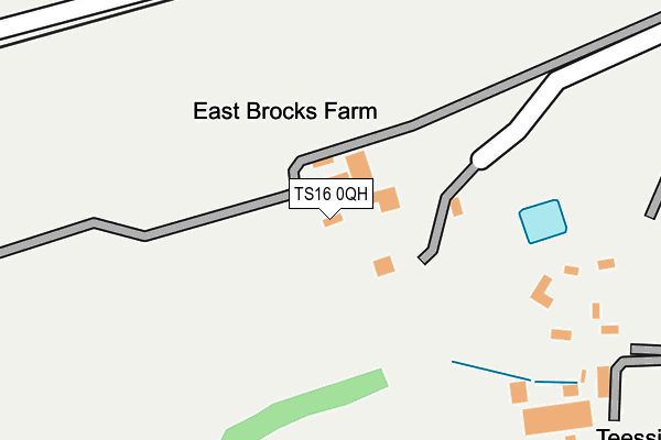 TS16 0QH map - OS OpenMap – Local (Ordnance Survey)
