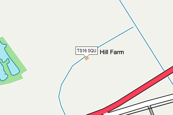 TS16 0QU map - OS OpenMap – Local (Ordnance Survey)