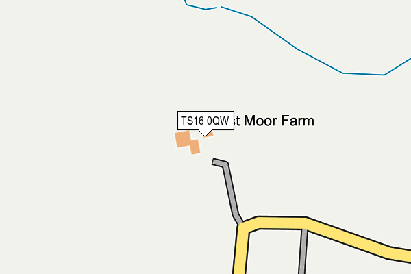 TS16 0QW map - OS OpenMap – Local (Ordnance Survey)