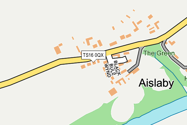 TS16 0QX map - OS OpenMap – Local (Ordnance Survey)