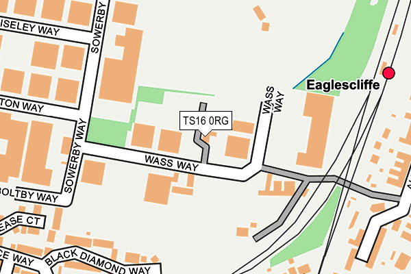 TS16 0RG map - OS OpenMap – Local (Ordnance Survey)