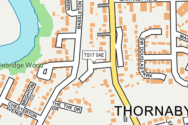 TS17 0AE map - OS OpenMap – Local (Ordnance Survey)