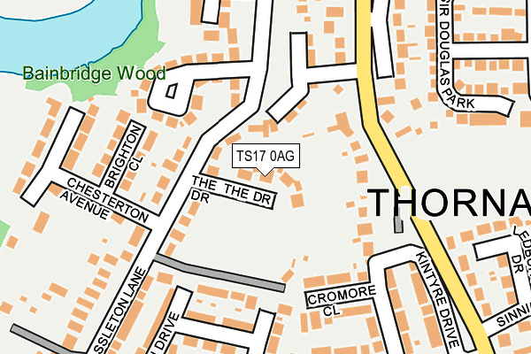 TS17 0AG map - OS OpenMap – Local (Ordnance Survey)