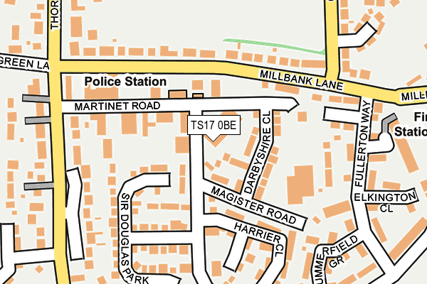 TS17 0BE map - OS OpenMap – Local (Ordnance Survey)