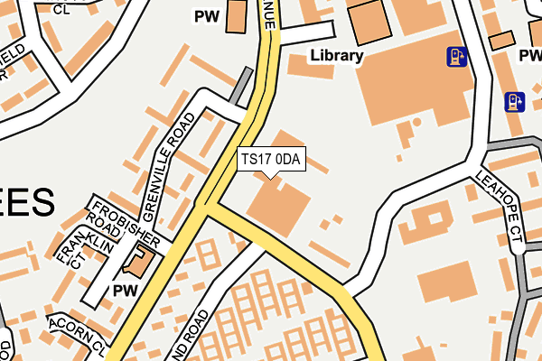TS17 0DA map - OS OpenMap – Local (Ordnance Survey)