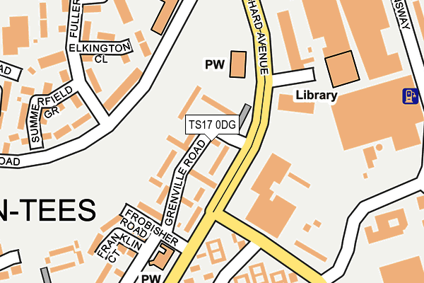 TS17 0DG map - OS OpenMap – Local (Ordnance Survey)