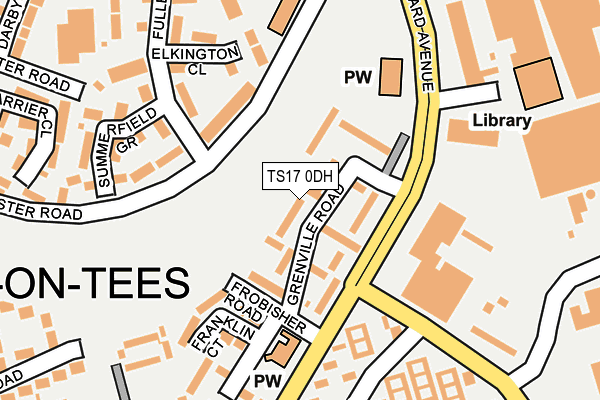 TS17 0DH map - OS OpenMap – Local (Ordnance Survey)