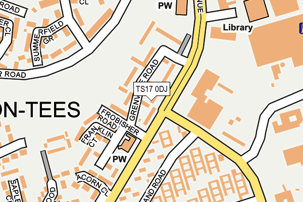 TS17 0DJ map - OS OpenMap – Local (Ordnance Survey)