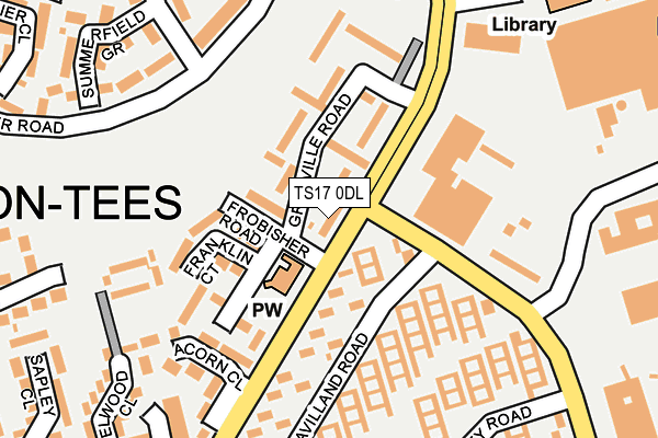 TS17 0DL map - OS OpenMap – Local (Ordnance Survey)
